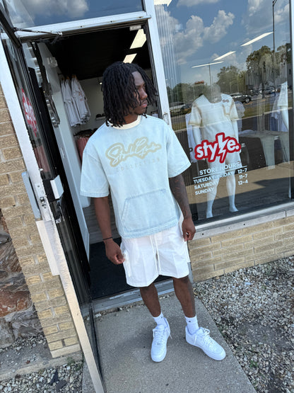Rebel Nylon Cargo Short - White