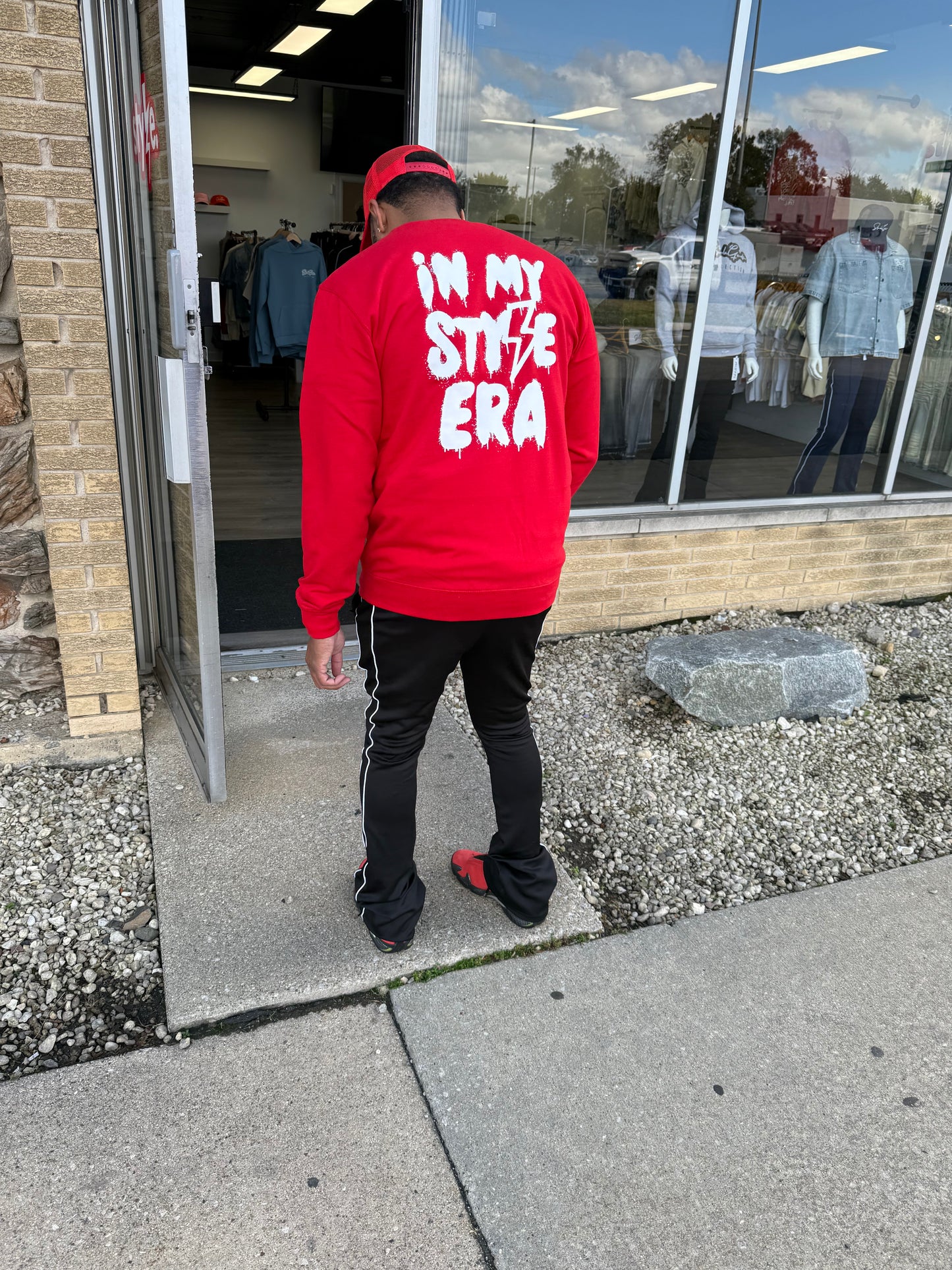 StyleGods Jesus Piece Crewneck SweatShirt - Red