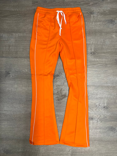 Rebel Minds STACKED Track Pants- Orange