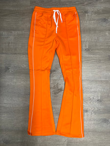 Rebel Minds STACKED Track Pants- Orange