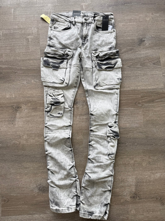 Liberation Stack Cargo Pants L7094  Grey
