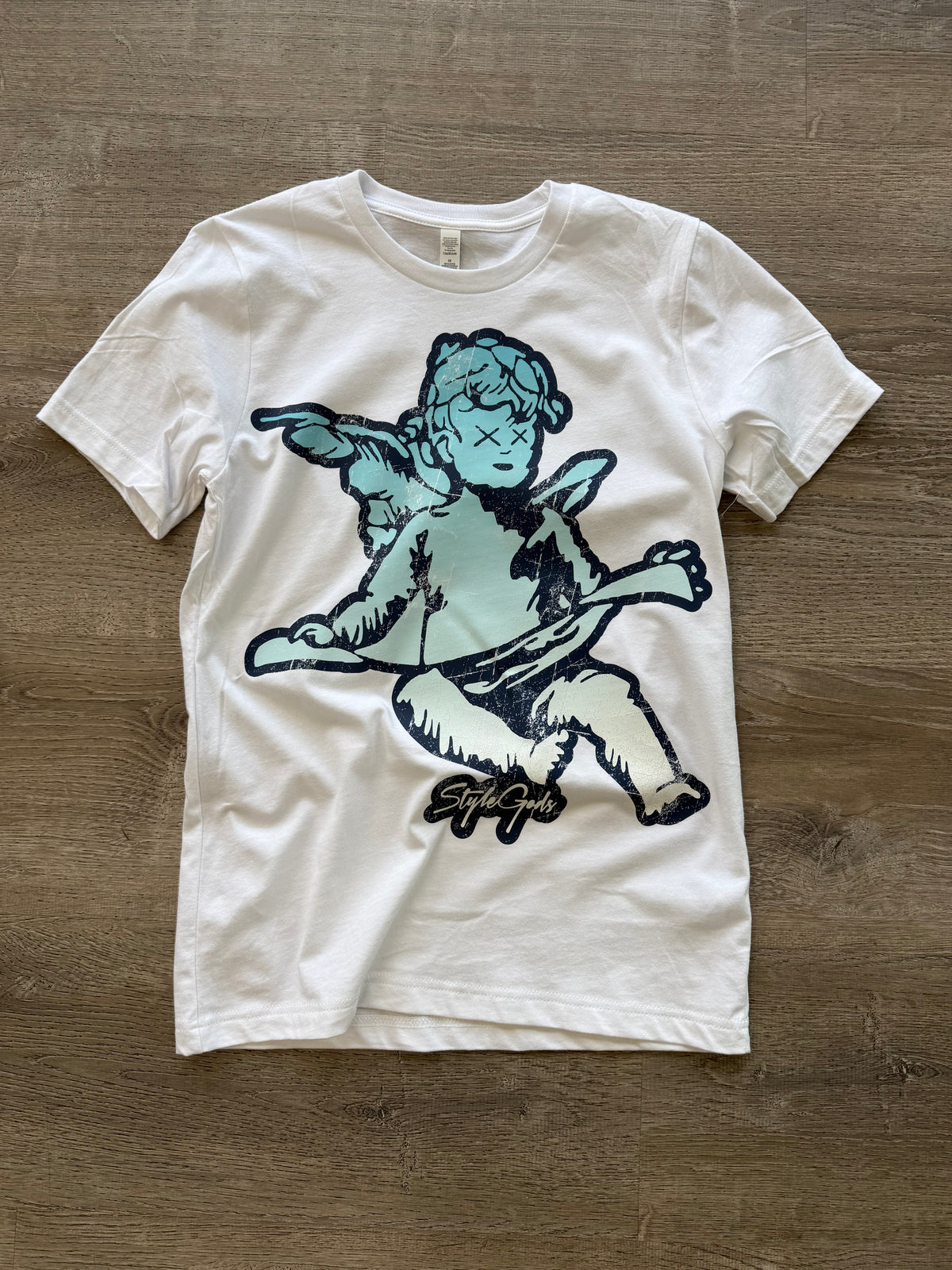 StyleGods Jumbo Angel T Shirt White\Navy