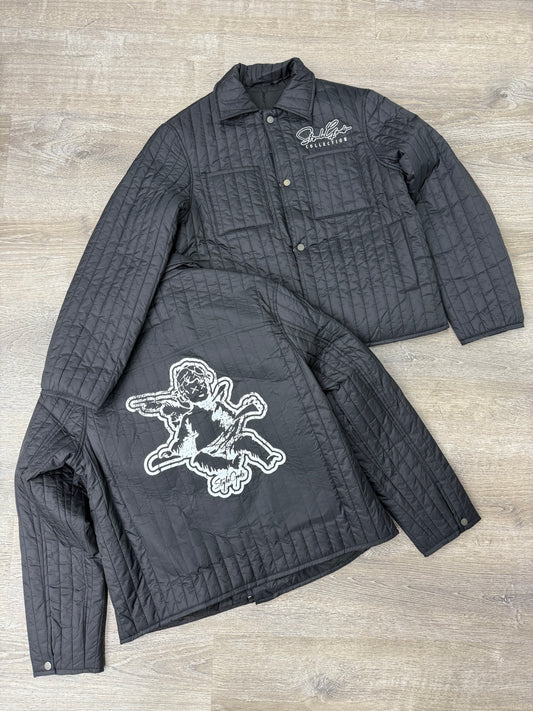 StyleGods Script Jacket - Black/White