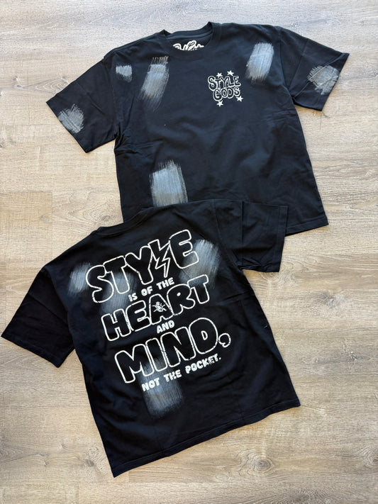 StyleGods Style is of The Heart  T Shirt  - Black\White\Grey