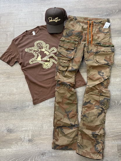 StyleGods Angel T Shirt - Brown