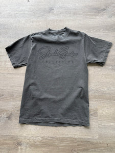 StyleGods Signature Script T Shirt-Vintage Black Nailhead