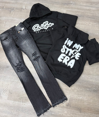 StyleGods Black Signature Hooded SweatShirt - Black