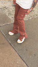 EPTM Fleece Stacked Snap Pants  Brown