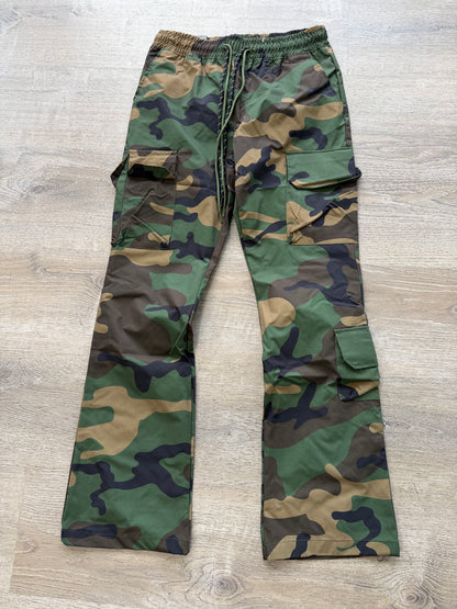 Rebel NYLON Flare Cargo 1100-404-Camo Woodland