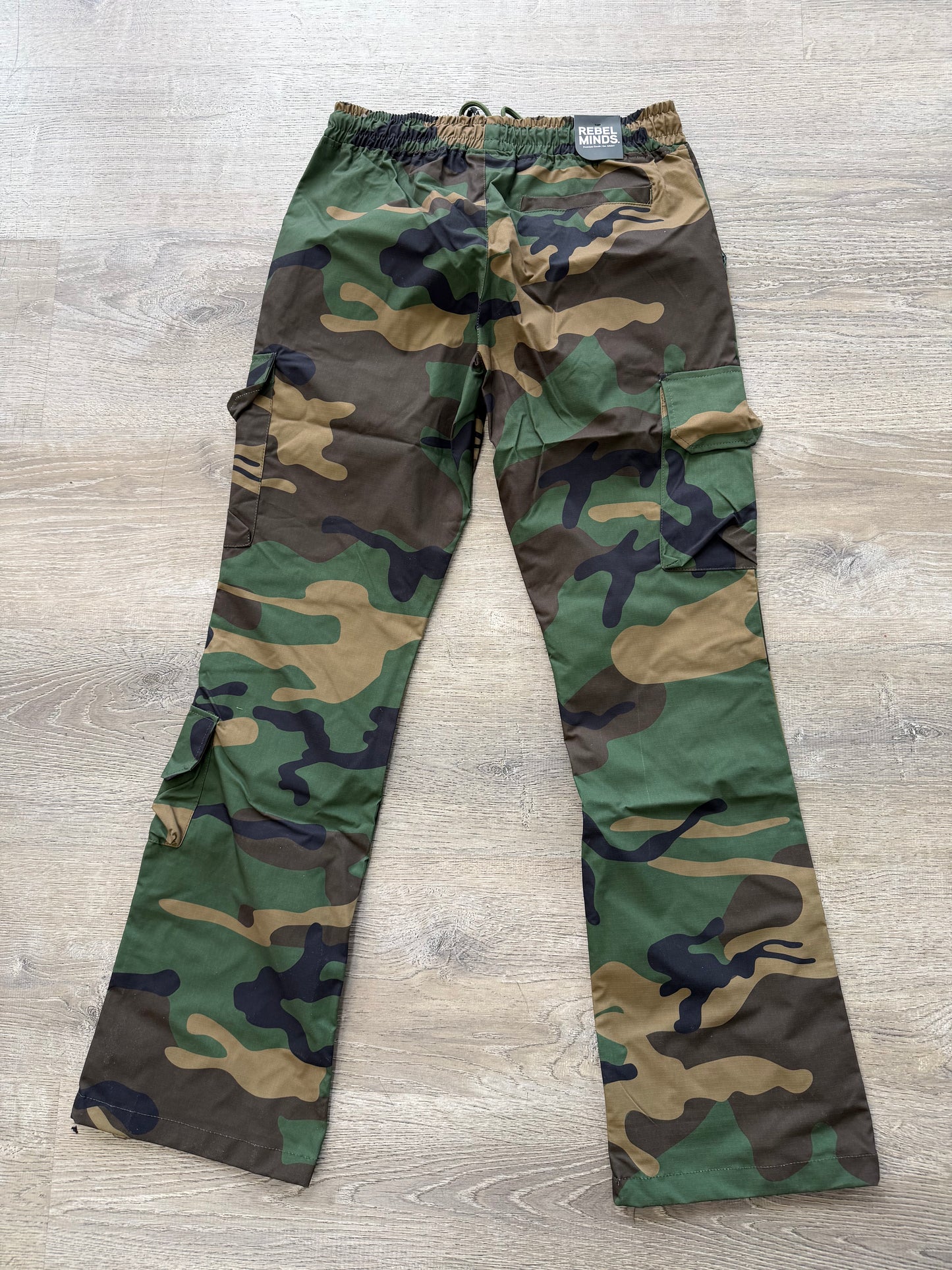 Rebel NYLON Flare Cargo 1100-404-Camo Woodland