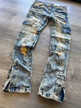 FWRD- Rip and Repair Denim Cargo STACKED FIT FW-33977A Lt. Tint