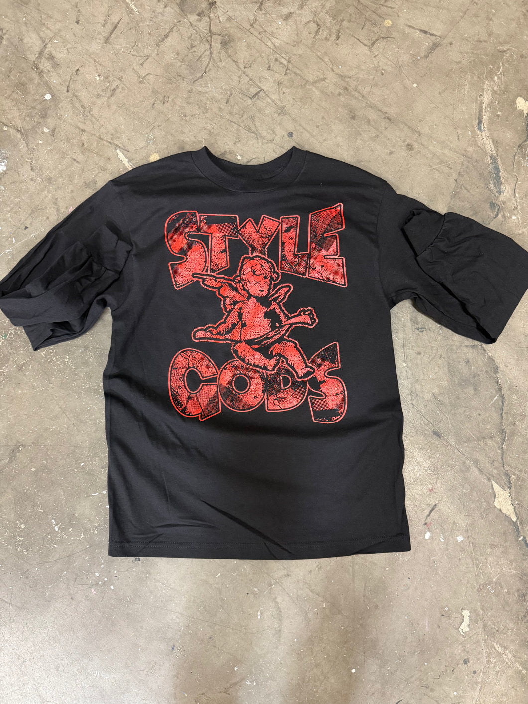 StyleGods Angel Long Sleeve T-Shirt - Black\Red