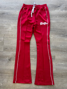 StyleGods STACKED Track Pants- Red\White