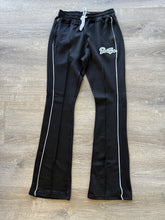 StyleGods STACKED Track Pants- BlackWhite