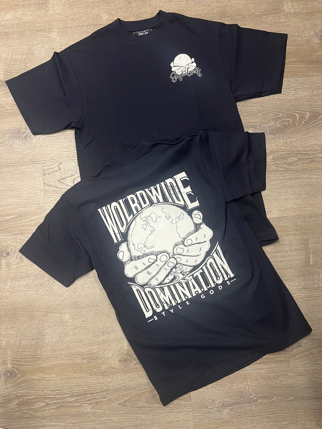 StyleGods Over Sized World Domination - Navy/White