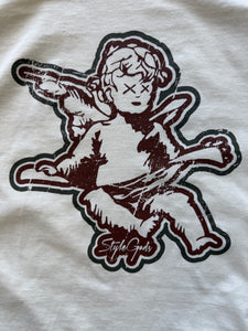 StyleGods Angel T Shirt - Tan\Olive\Brown