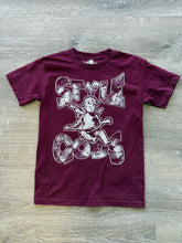 StyleGods Angel T Shirt - Maroon\White