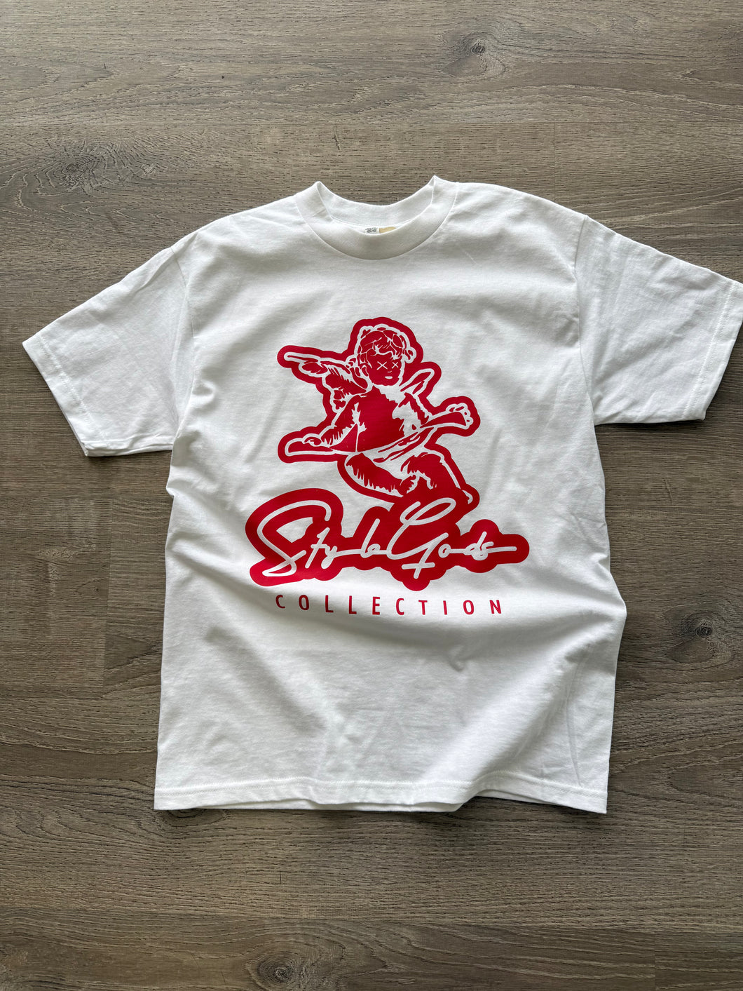 StyleGods Angel T Shirt - white\red