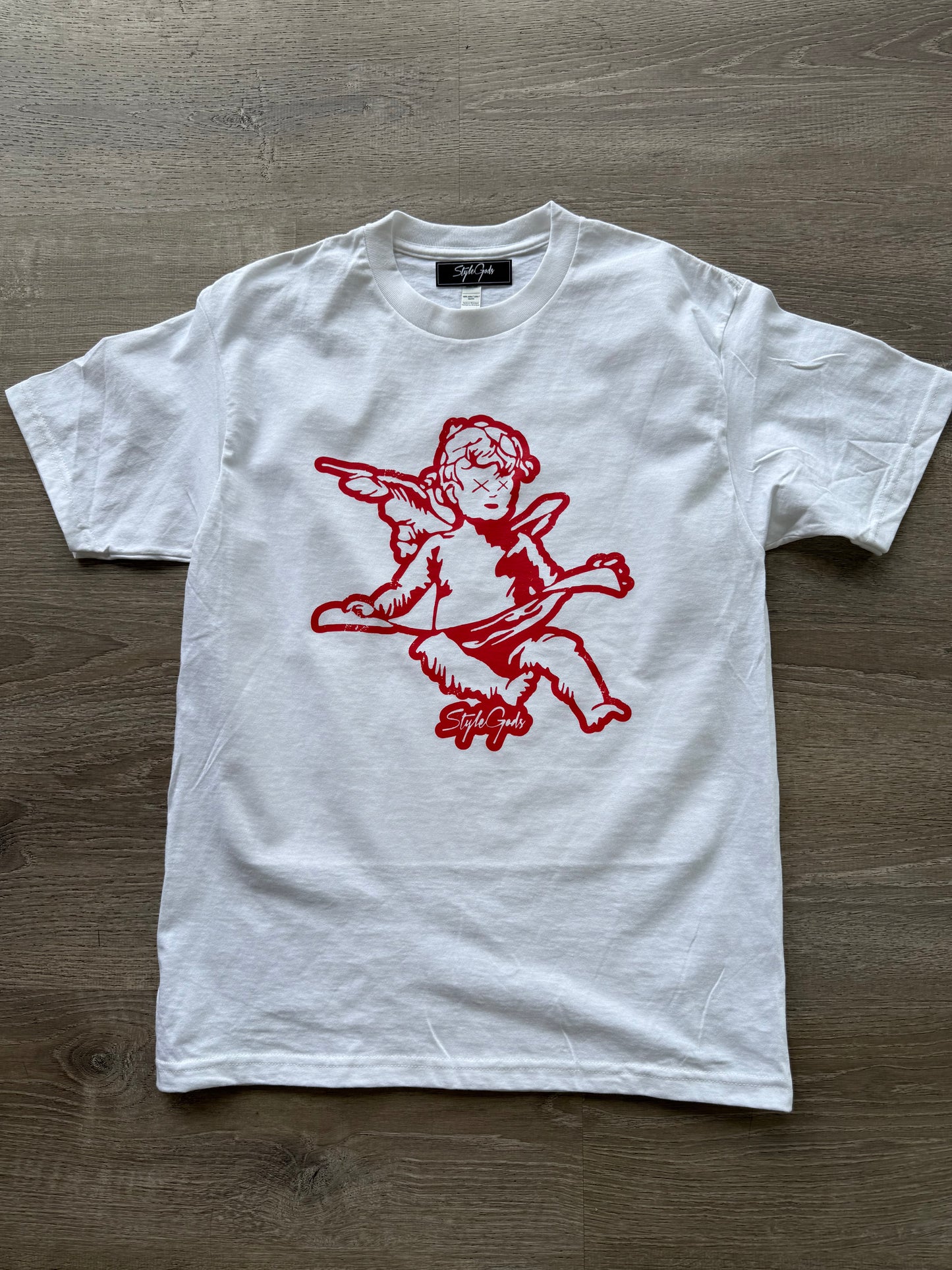 StyleGods Angel T Shirt - white\Red