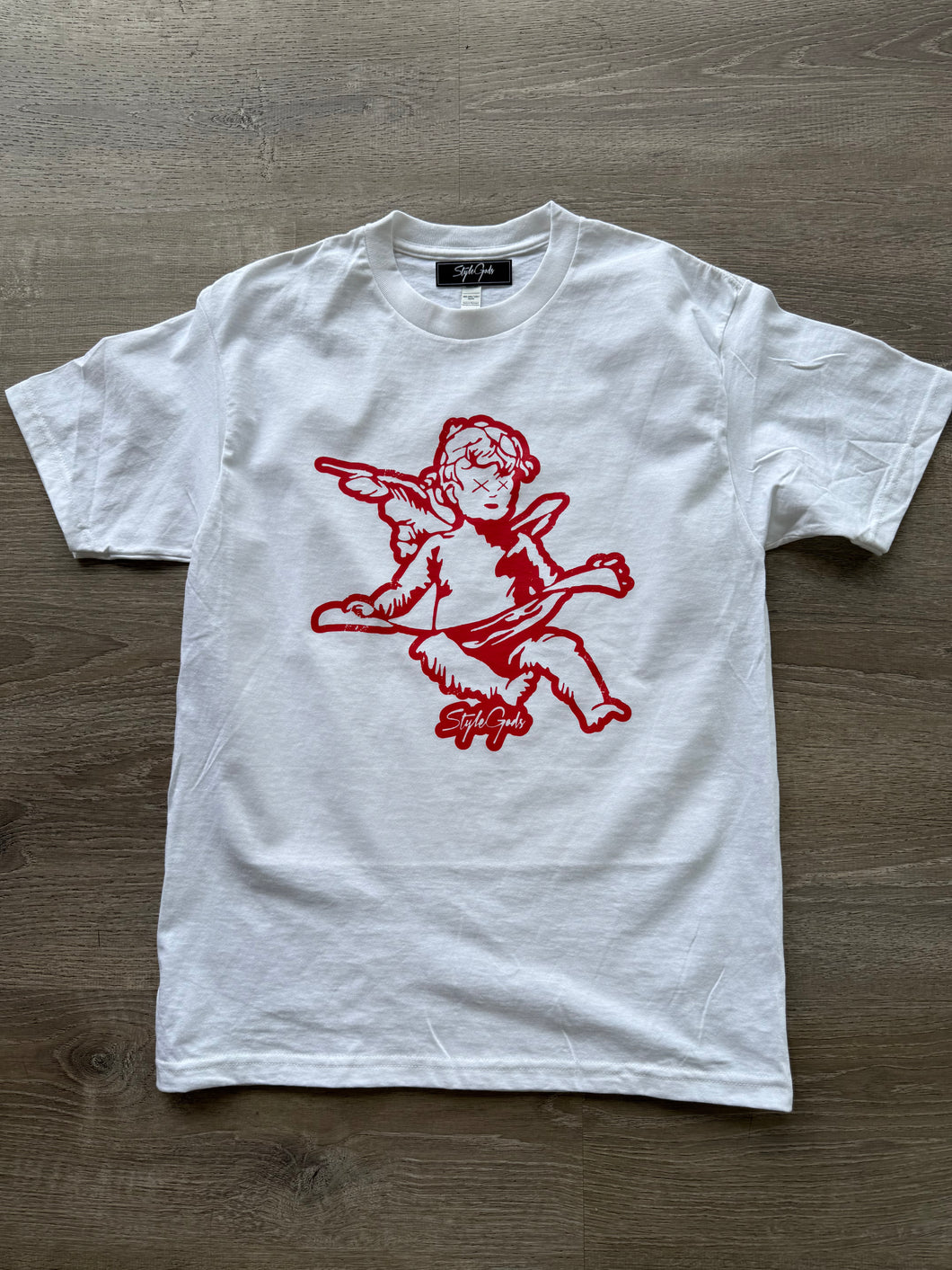 StyleGods Angel T Shirt - white\Red