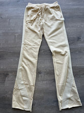 StyleGods Fleece Stacked 5 Joggers-Beige