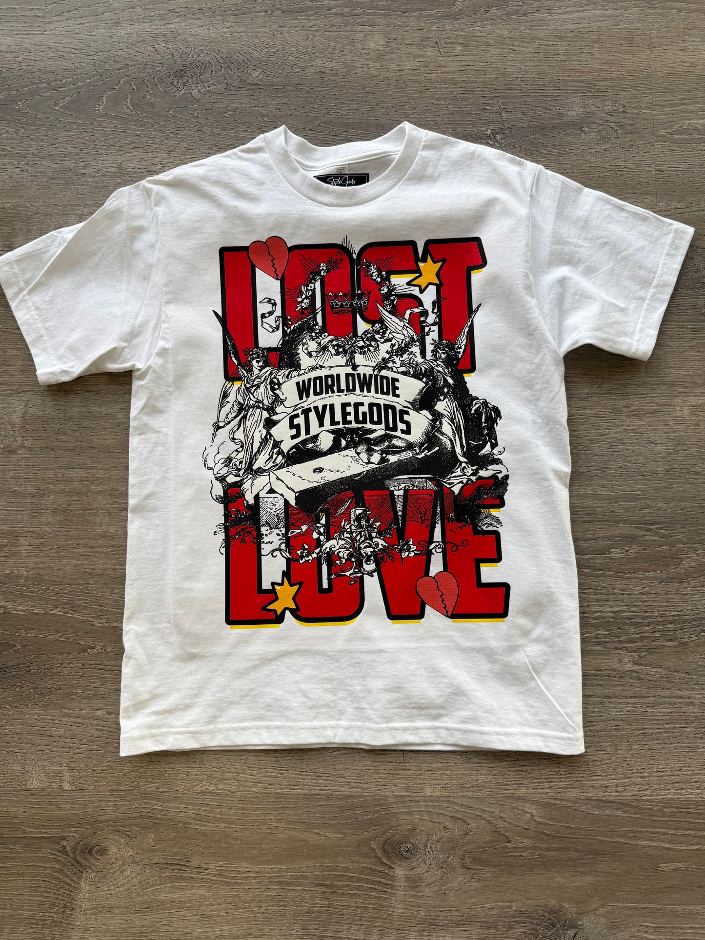 StyleGods Lost Love T Shirt - White\Red