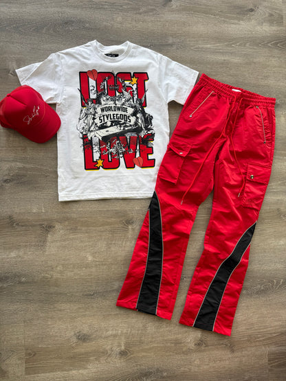 StyleGods Lost Love T Shirt - White\Red