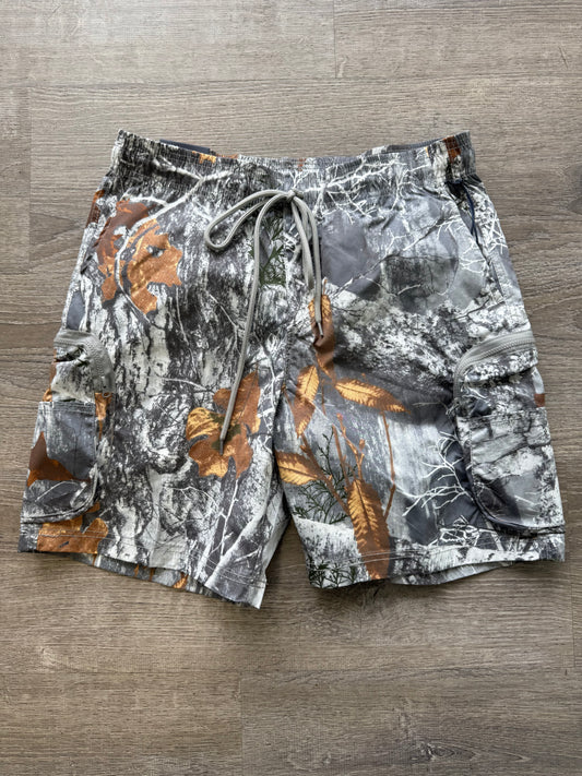 Royal Blue Nylon Camo Short 92304  - Grey Tree Camo