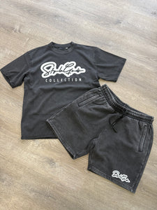 StyleGods Fleece Short Set - Vintage Black