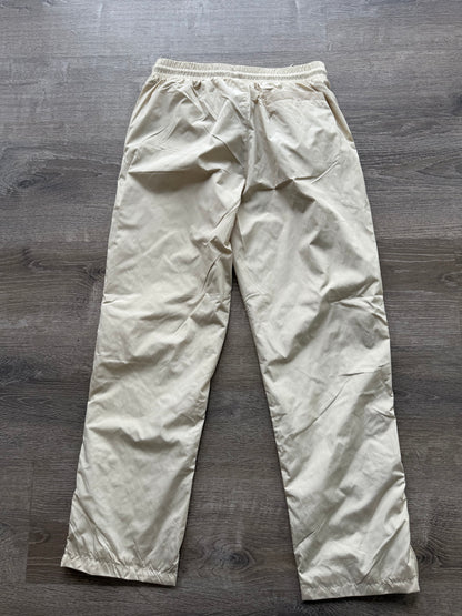StyleGods Nylon Stacked 5 Joggers-Beige