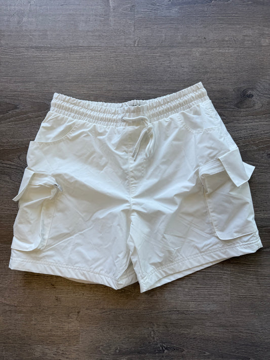 Rebel Nylon Cargo Short - White