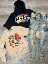 StyleGods Paint Splash Crew - Tan/Multi