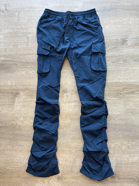 Rebel NYLON Stacked Cargo 100-422 Navy