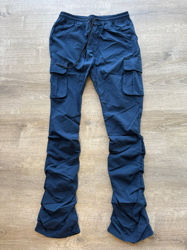 Rebel NYLON Stacked Cargo 100-422 Navy