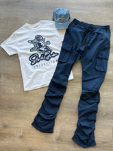 Rebel NYLON Stacked Cargo 100-422 Navy