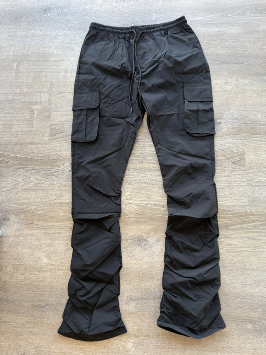 Rebel NYLON Stacked Cargo 100-422 Black