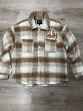 StyleGods Angel Flannel Shirt - Cream/Tan