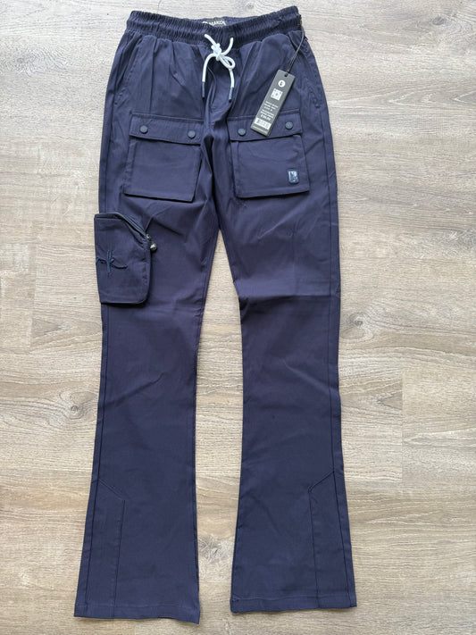 Makobi NYLON Stacked Cargo- Navy