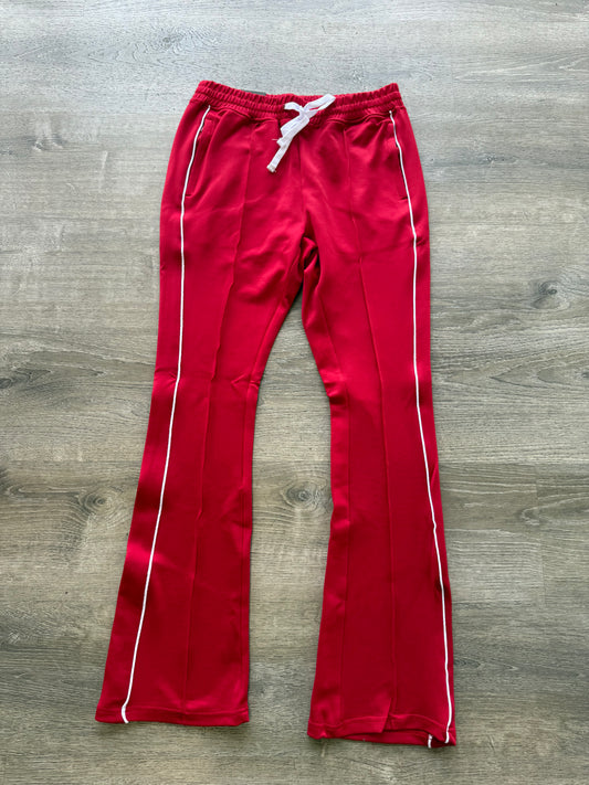 Rebel Minds STACKED Track Pants- Red