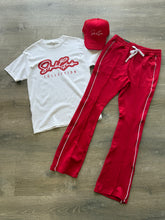 Rebel Minds STACKED Track Pants- Red