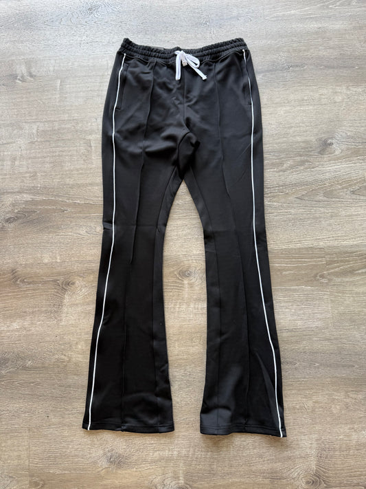 Rebel Minds STACKED Track Pants- Black