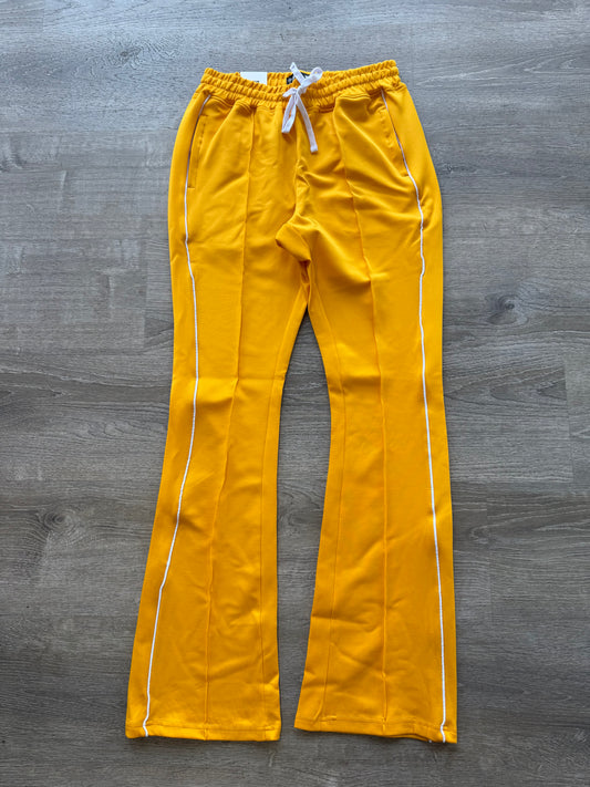 Rebel Minds STACKED Track Pants- Gold
