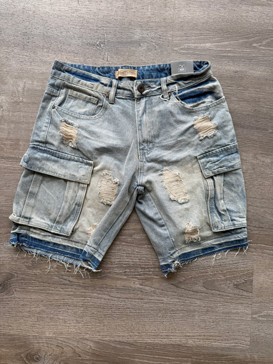 Bleeker- Denim Cargo Short DS2530 - Vintage
