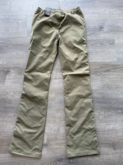 Copper Rivet NYLON Stacked Snap Pants  Olive