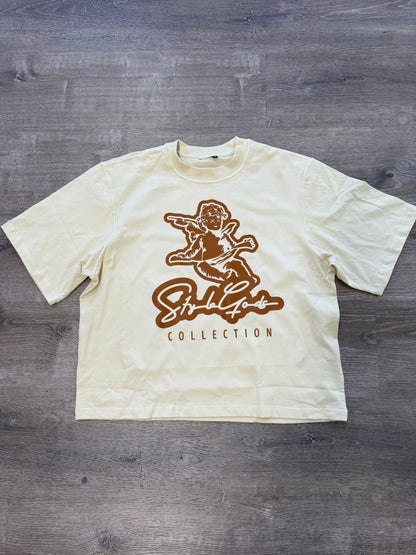 StyleGods Angel Crop T  - Tan