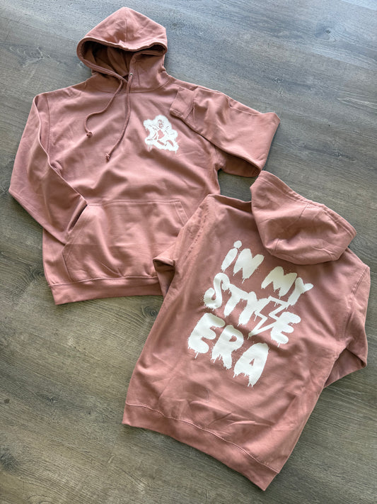 StyleGods Spray Angel Hooded SweatShirt - Dusty Pink