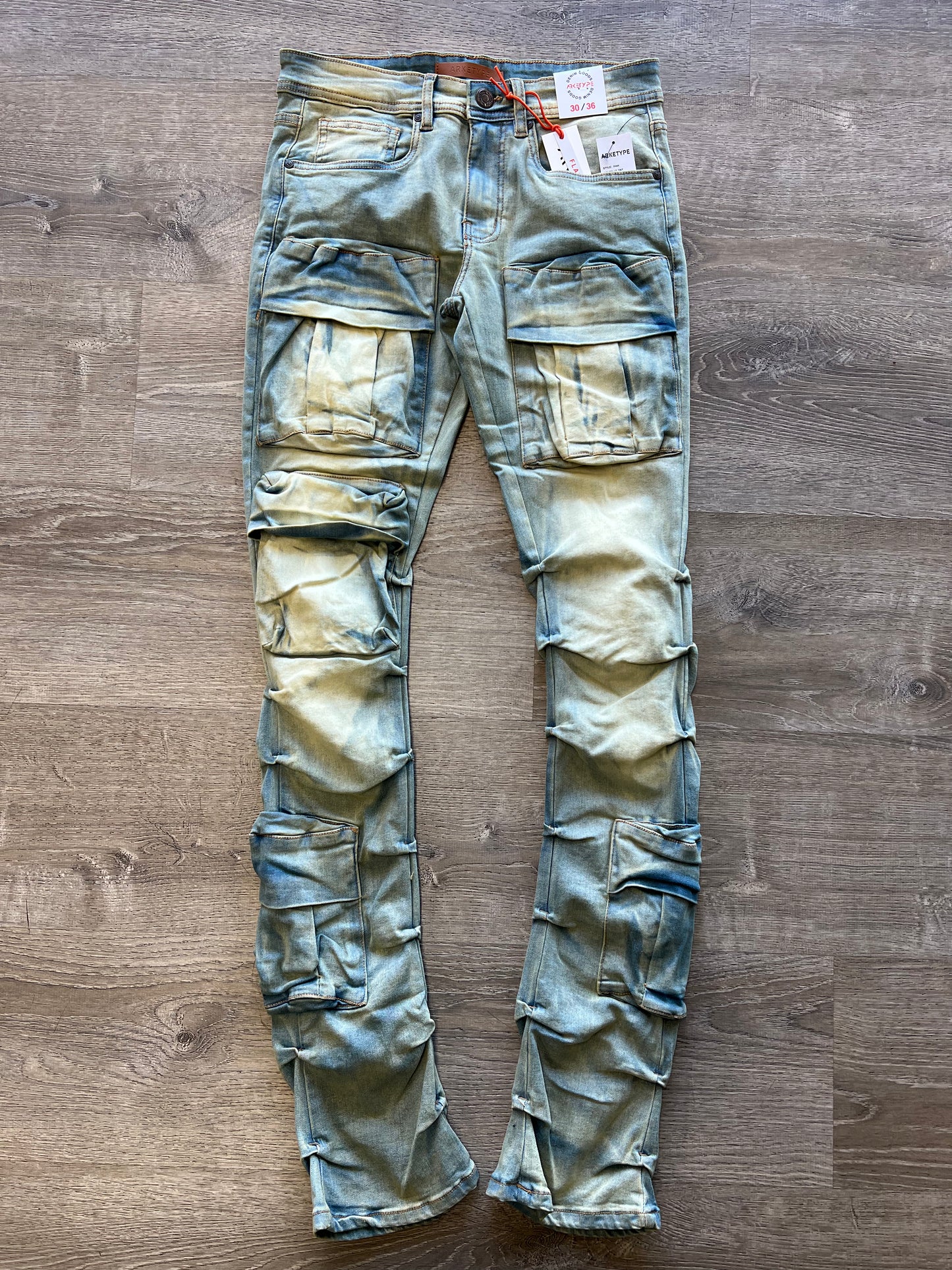Arketype -  Denim Stacked Cargo P444 - LT Tint