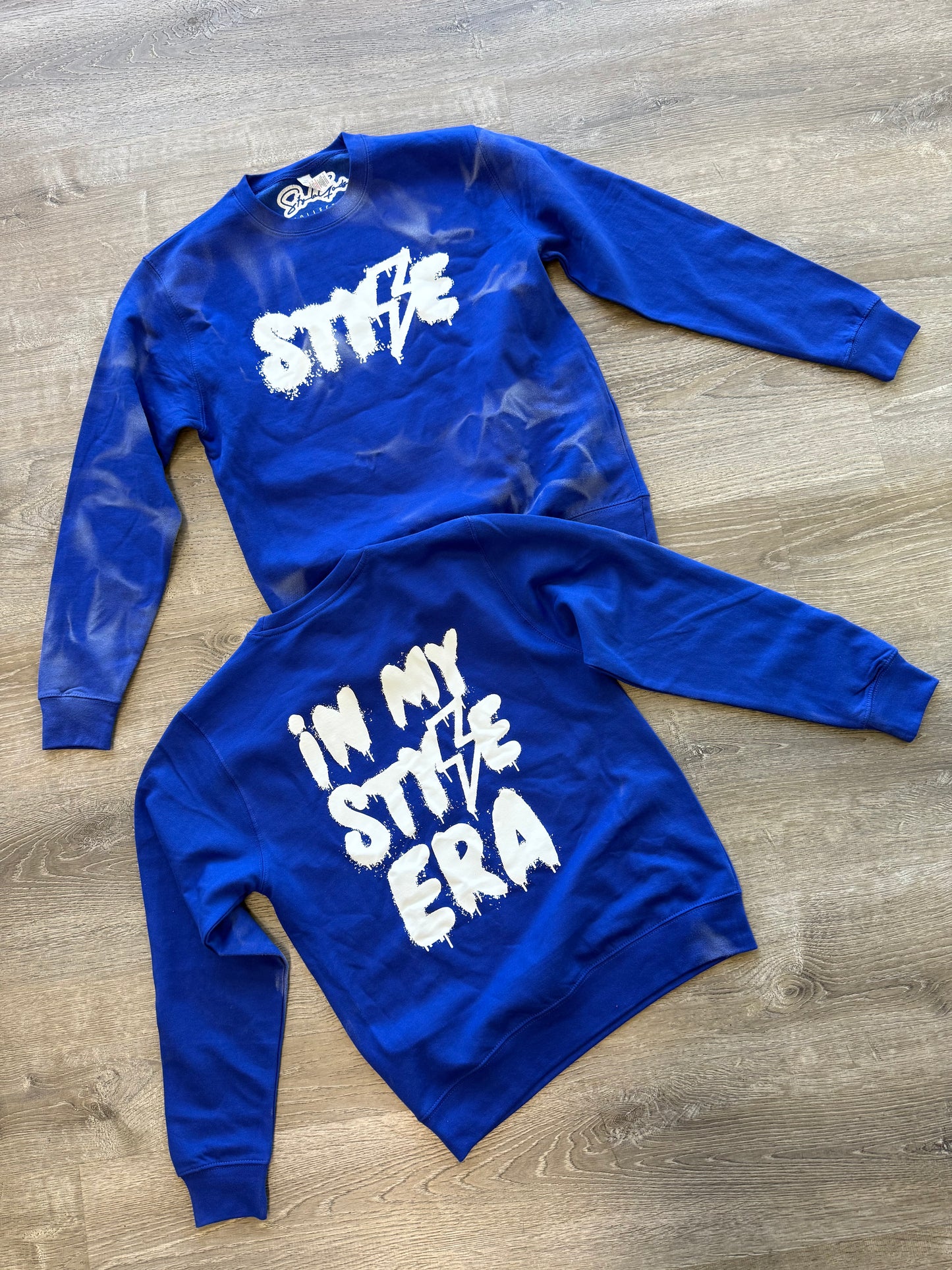 StyleGods Paint Style Crewneck SweatShirt - Royal
