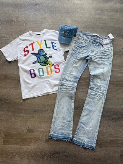 StyleGods Varsity -  White\Multi
