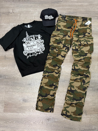 StyleGods City Crewneck SweatShirt - Black